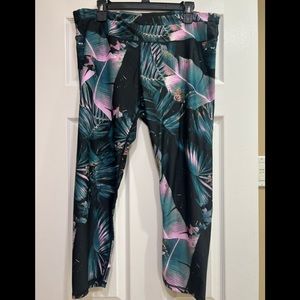 Fabletics Tropical Print Women's Leggings XXL